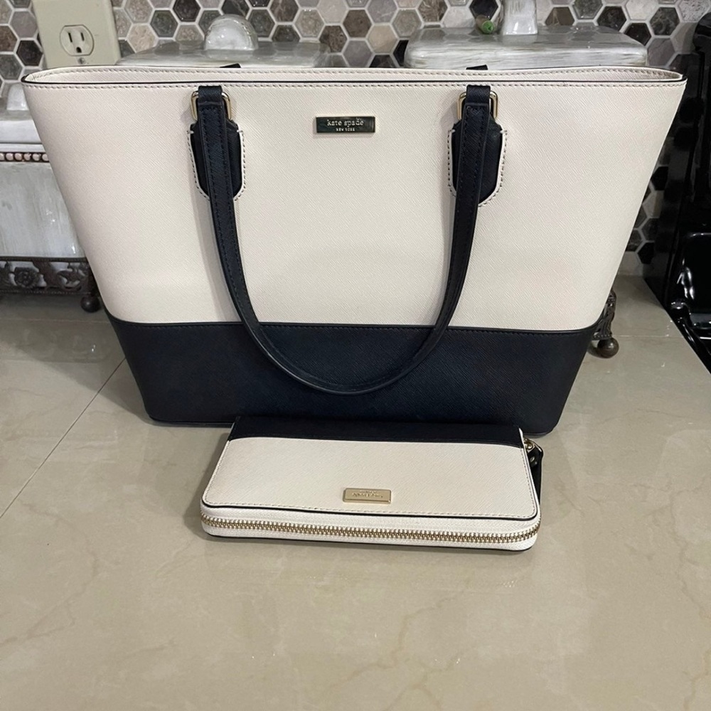 Kate Spade Dally Laurel Way tote and wallet